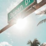 Busy Miami street popular with tourist drivers and rental cars.